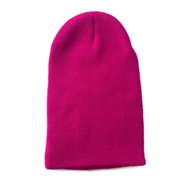 2/$30 FUSCHIA Unisex Beanie OS - Picture 2 of 3